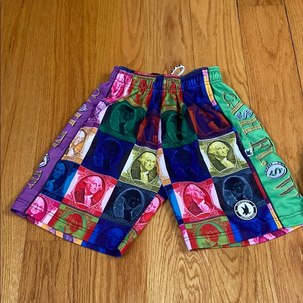 Youth “Cash Flow” Society George Washington Money Shorts